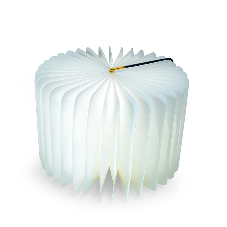 fashionable light Dupont Tyvek Paper Reading Book Lamp Lithium Battery Night Light