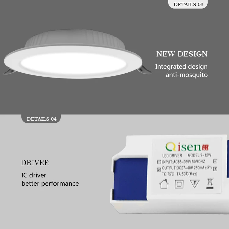  Алюминиевый встраиваемый Точечный светильник Ip20 Smd 30 Вт 24 18 15