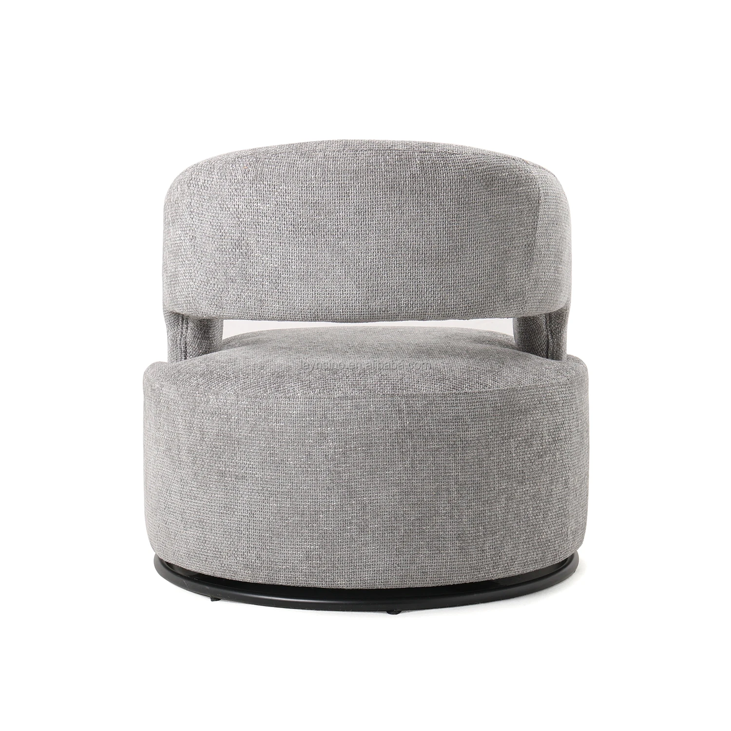 High Quality Comfortable Fabric Rotating Sofa Chair Modern Living Room Luxury Leisure Swivel Chairs