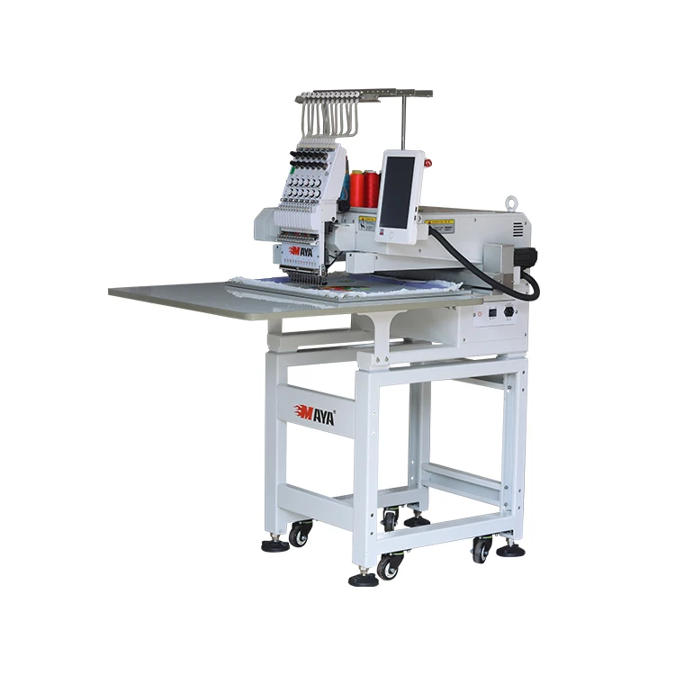 Factory low moq 15 pin home single head computer for sale singlehead embroidery machine