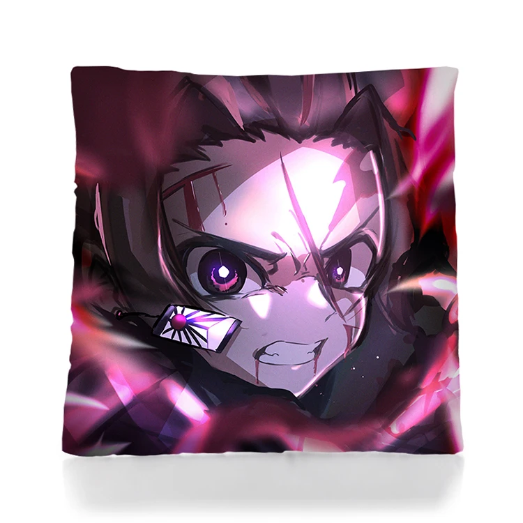 Cheap wholesale custom anime 3D pillow case cartoon Demon Slayer: Kimetsu no Yaiba pillow Christmas pillow home decoration