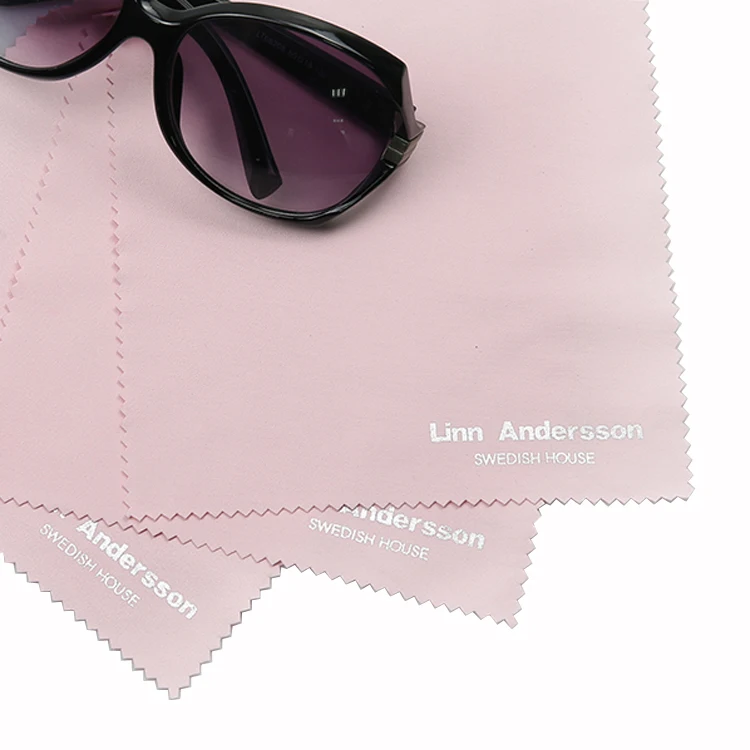 High quality custom logo microfiber jewel polish cloth nonwoven cleaning cloth for jewelry