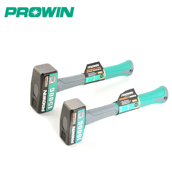 PROWIN 1.0kg 1.5kg Rock Breaker Stone Splitting Hammer Tool Masonry Square Head Hammer