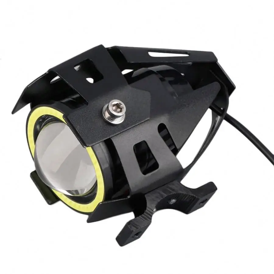 Owl lens yellow white bi-colors red blue flashing motorcycle lights Electric car LED spotlights Car off-road vehicle lighting