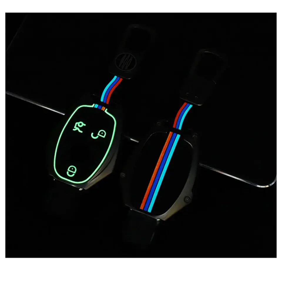 Car Key Case Cover Key Bag For Mercedes Benz A B C S Class AMG GLA CLA GLC W176 W221 W204 W205 Accessories Holder Shell Keychain