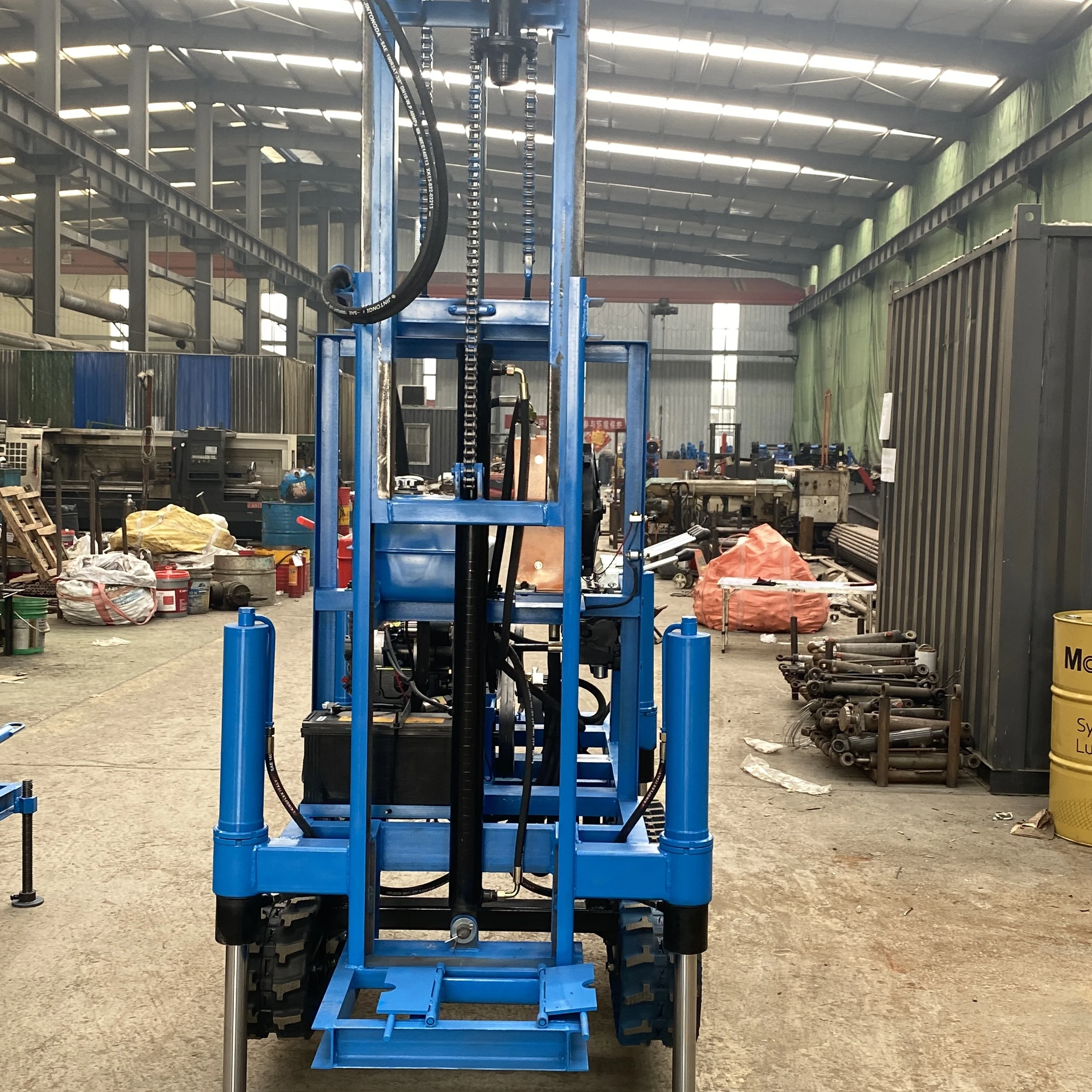 Fast Delivery 120 Meters With Mud Pump for Underground 130m Borehole Water Well Drilling rig