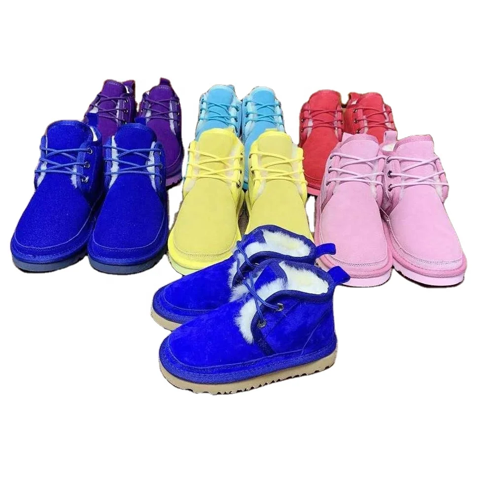 Теплые зимние ботинки на шнуровке для мужчин и женщин в том же стиле