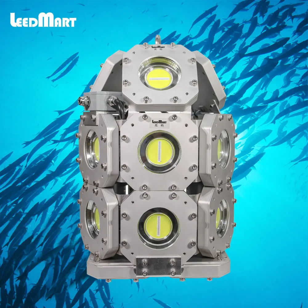 customize 1000w 2000w 3000w 4000w 5000w under water green White fishing light led for commercial fishing