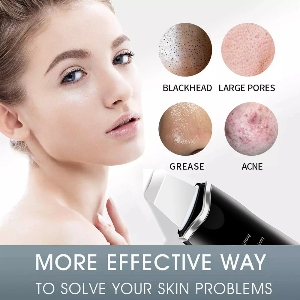 Профессиональный портативный ультразвуковой очиститель для лица