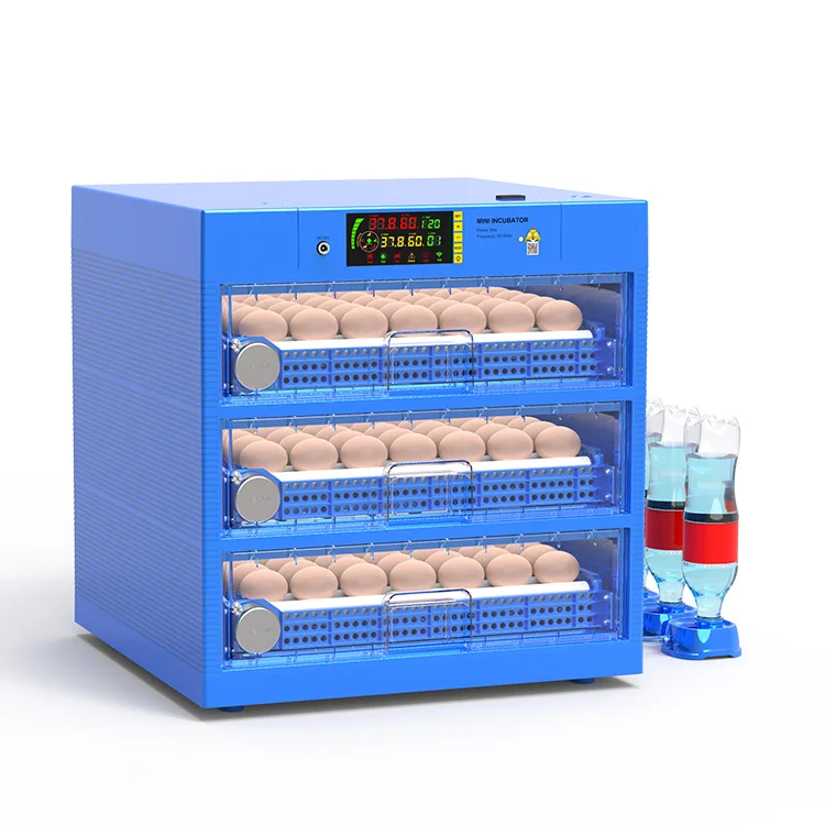 Full Automatic Dual Power Mini Incubator for Home Use 192 Chicken Egg Incubator
