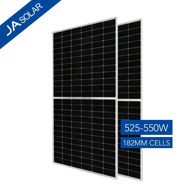 Tier1 ja solar cells panel 550w 540w 535w half cell 12bb 9bb ja solar rotterdam price for 10mw solar system