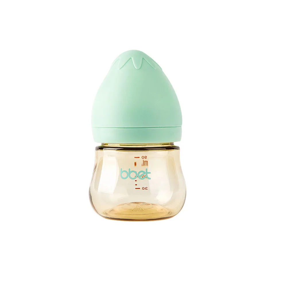 Baby feeding bottle in feeding supplies 90ml PPSU newborn baby milk bottle  with handle and straw  baby products of all t