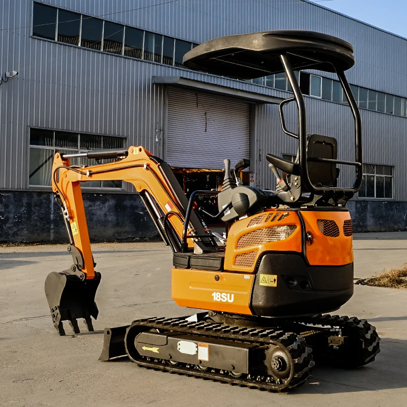 China Mini excavator Windstorm mini bagger with swing boom small digger crawler excavator 1ton 2 ton new bagger for sale