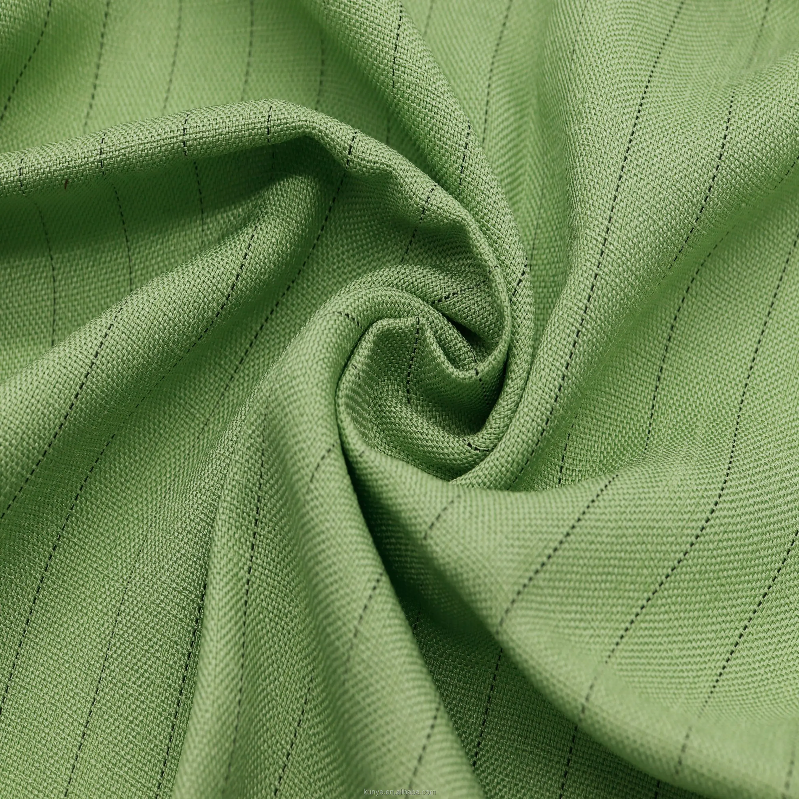 KUNYE sustainable stripe textured linen fabric for upholstery