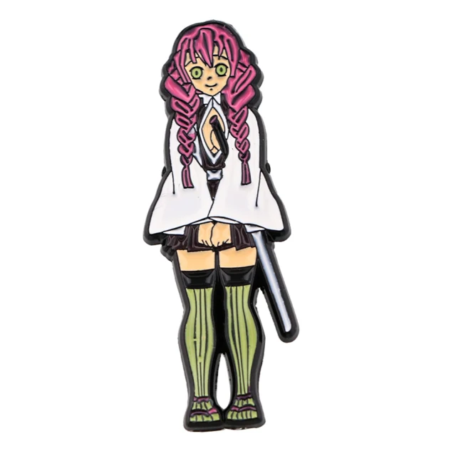 Custom Logo Metal Badge Backpack Demon Slayer Anime Enamel Lapel Pins Badge for Clothes