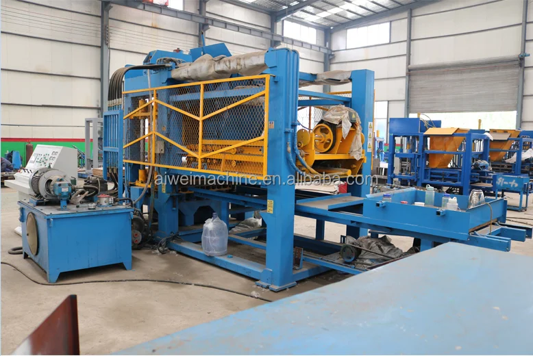 Aiwei QT 8-15 full automatic block making machine building material Interlocking Concrete Blocks making machine