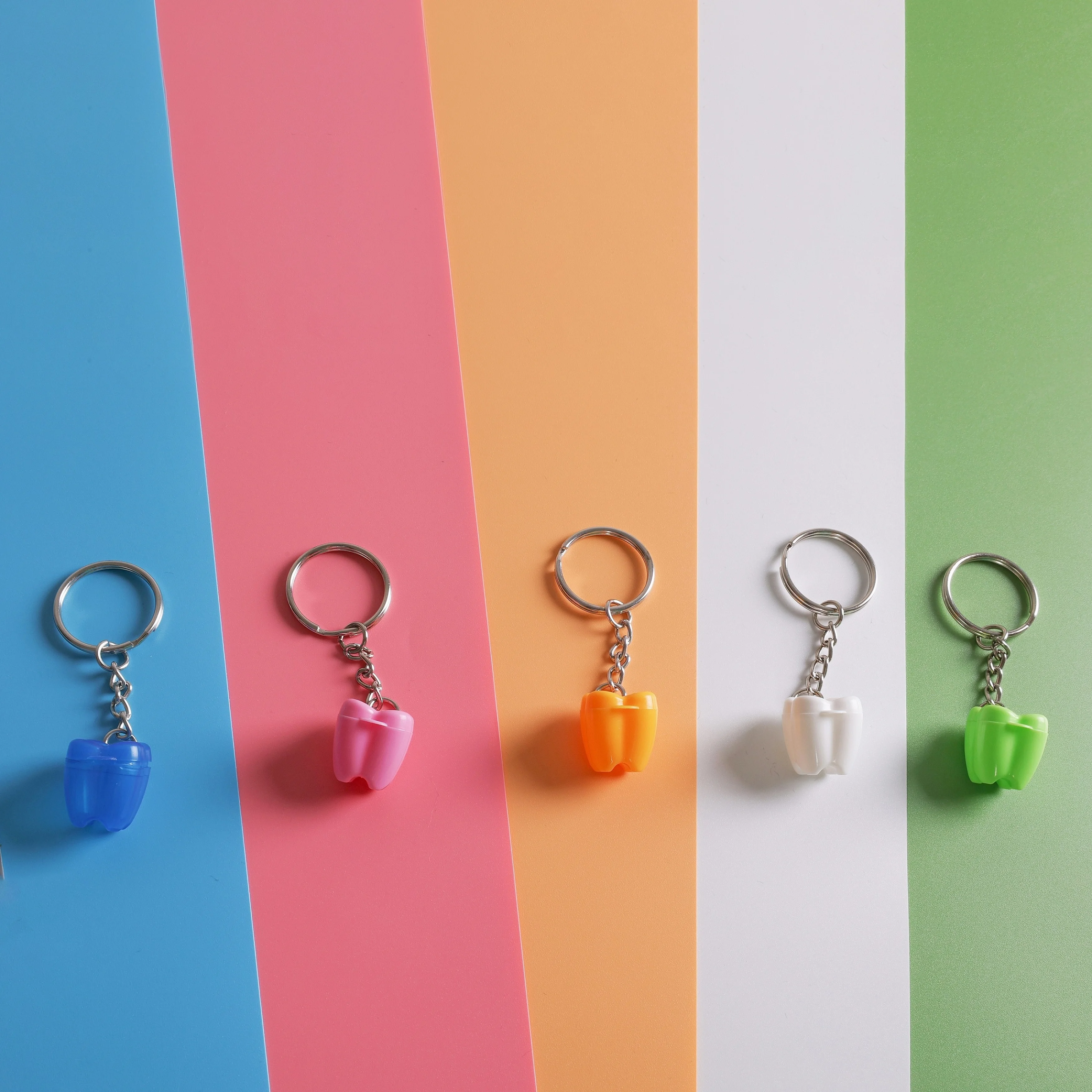 Colorful souvenir mini dental baby tooth keeper holder container milk teeth storage box