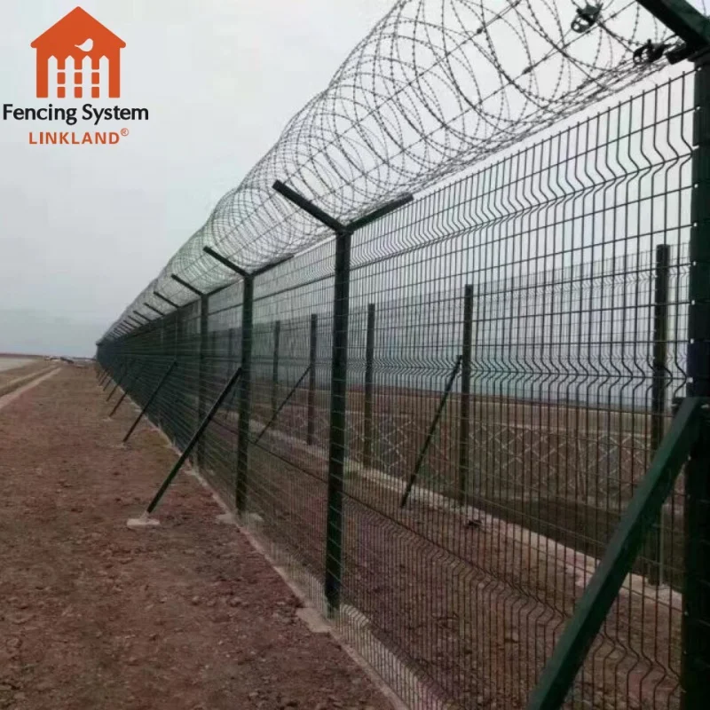 China made best quality double loop wire mesh fence 3d curved welded wire mesh fence panel for garden