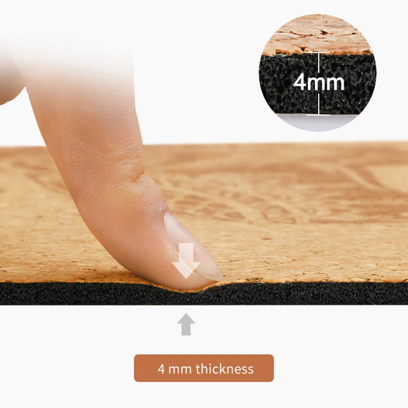 Good Nano Soft Positions Mexican Bag Usa Warehouse Grounding Sustainable Cork Yoga Mat For NET/OA/AMS 30 Days