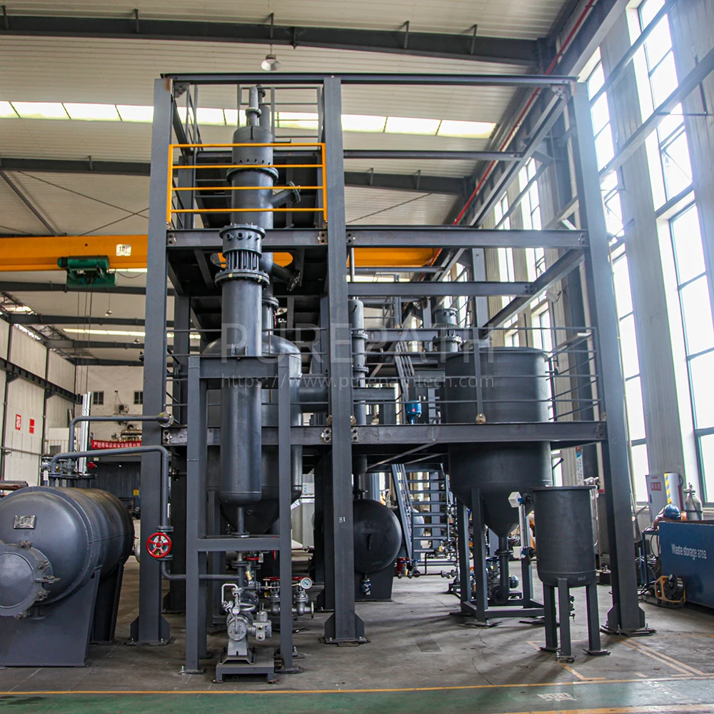 Furnace Heating with Safety Operation Refining Used Engine Oil diesel