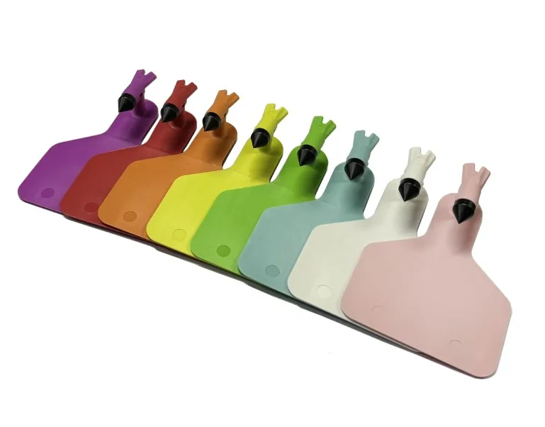 Factory Price White Purple Black Color Animal Ear Tag Allflex Large Medium Size One Piece Ear Tag For Cow Cattle Sheep Goat
