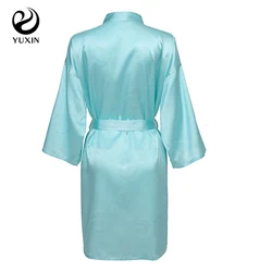 Женский шелковый халат