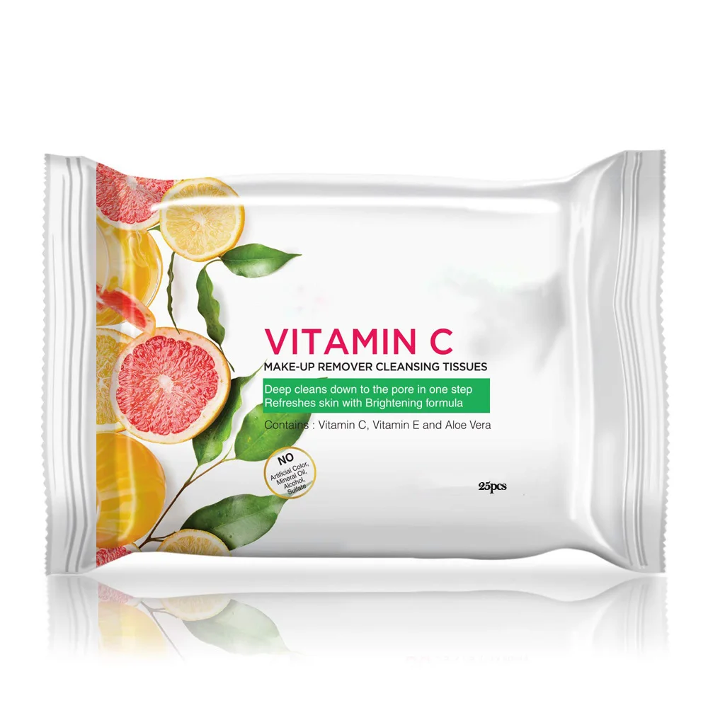 Мягкие очаровательные нетканые салфетки для снятия макияжа с фруктовым ароматом для чувствительной кожи