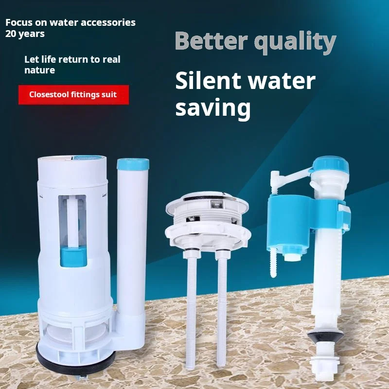 Toilet Fill Flush Dual-flush Cistern Full Fittings Toilet Tank Bathroom Accessories