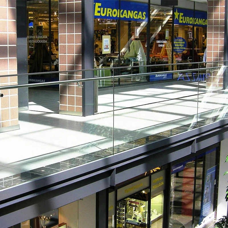 Top Sale Modern Factory Manufacture Price Balcony Decking Frameless Laminated Glass Railing Terrace Guardrail Pool Fence Column