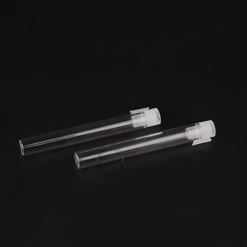Wholesale Empty 3ml Small Glass Bottle Mini Sample Vial with Plastic cap 3cc essential oil bottles customized logo