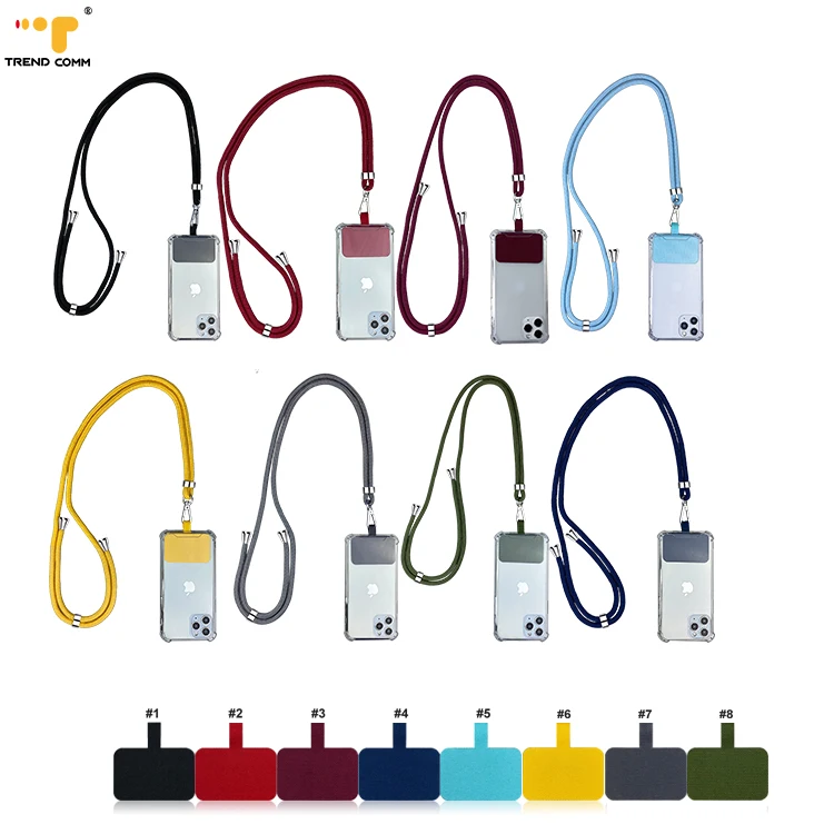 Detachable Phone Cover Sling For iPhone 12 / Pro Universal Mobile Lanyard Oxford Cloth Tag