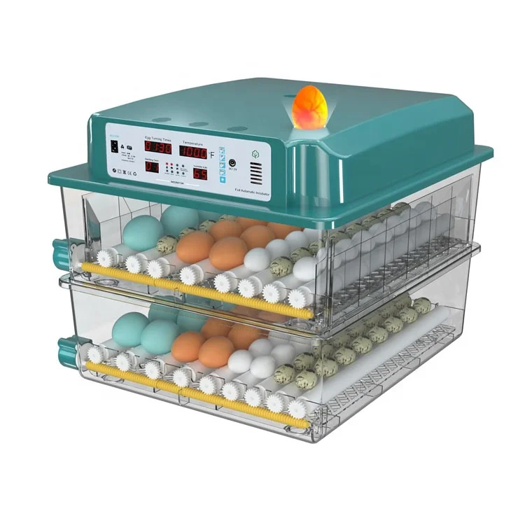 Dual Power 128 egg incubator fully automatic hatching machine chicken
