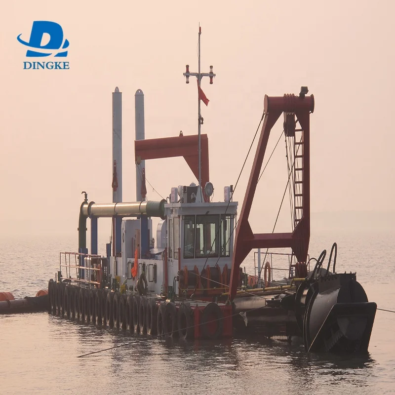 DINGKE  10inch river dredging used cutter sand suction dredger for sale