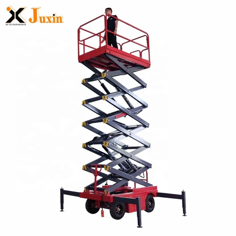 Good price SJY0.5-10 Electric Man Lift Air Conditioner Portable Lifter with supporting legs for safety CE Certified