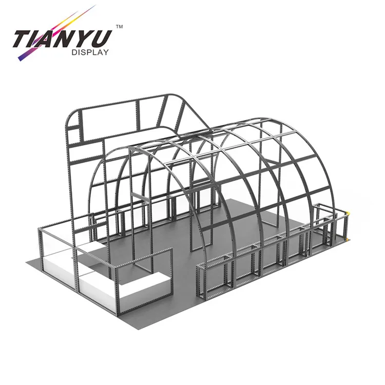 Портативный дизайн 3D Специальный круглый выставочный стенд рекламный дисплей