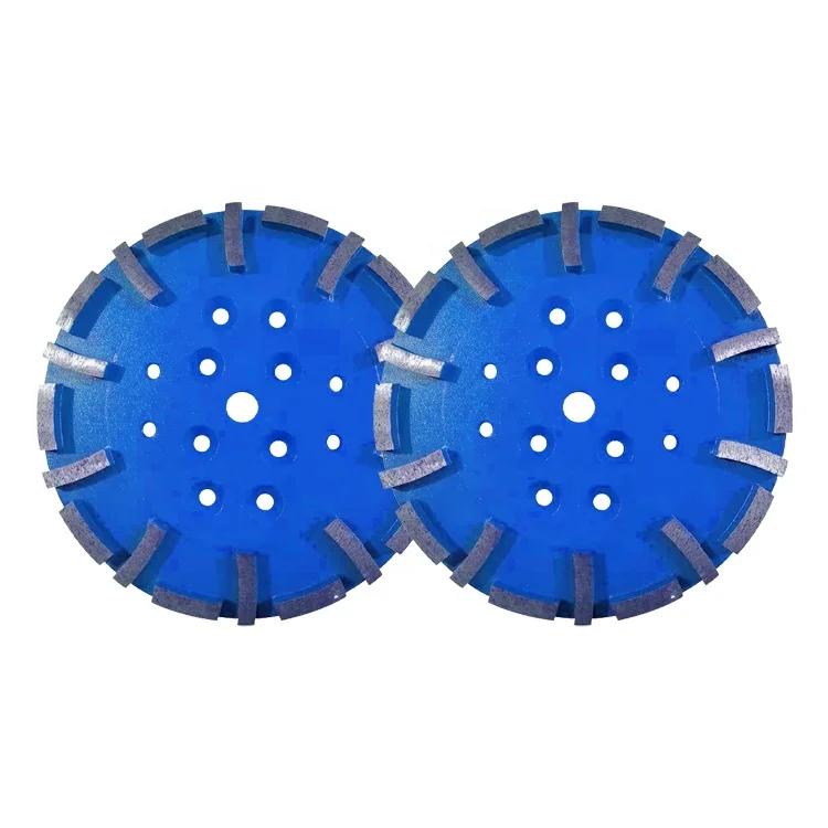 Manufacturer 10in- 250mm Diamond Grinding  Disk Polishing Plates Concrete Floor Sabre-Tooth Sharp Type Diamond Grinding Disc