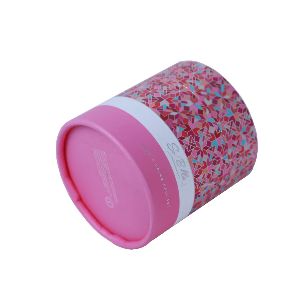 Recycleble Round Cylinder Candle Box Packaging With Insert Custom Seed Paper Candle Boxes
