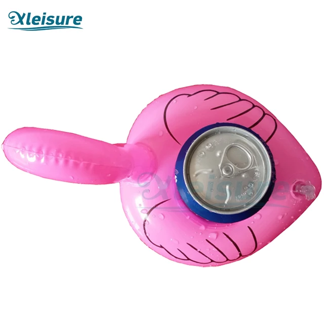 customized spa pool swimming spa flamingo drink cup holder inflatable glass holder float drink coaster