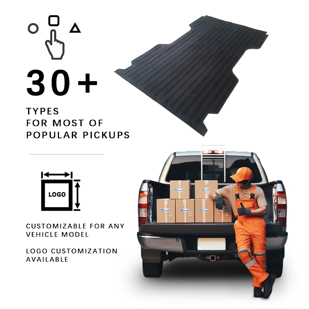 F250 SUPERDUTY  Truck Bed Mat Pickup Mat Interior Accessories 6.5 FT