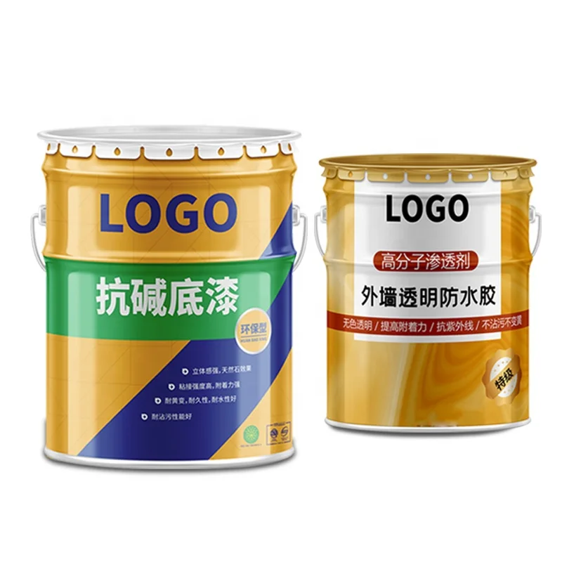 20L custom color metal barrel tin paint pail with lid for paint/coating/other chemicals