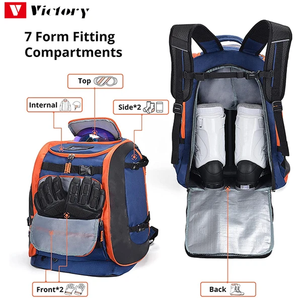 storage ski boots backpack bag for helmet clothing waterproof ski boot bag multifunction ski boot bag backpack for helmet