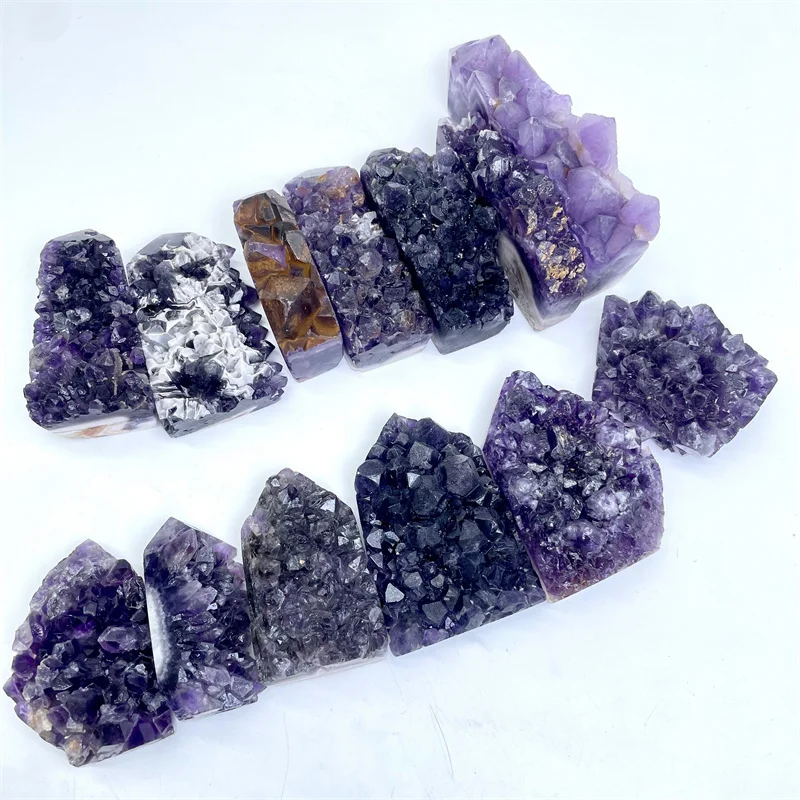 High Quality Energy Stone Amethyst Cluster Tower Natural Purple Crystal for Healing Decoration