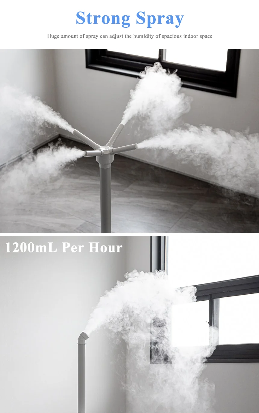 RUNAL 10L 12L 13L 13Liter 10 13 L Liter Litre Umidificatore Big Size Huge Home Humidificateur Smart Ultrasonic Air Humidifier