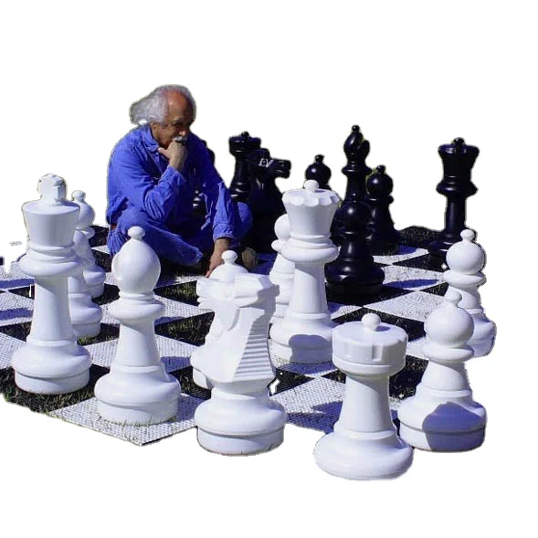 megachess Patio chess set giant chess set figures garden