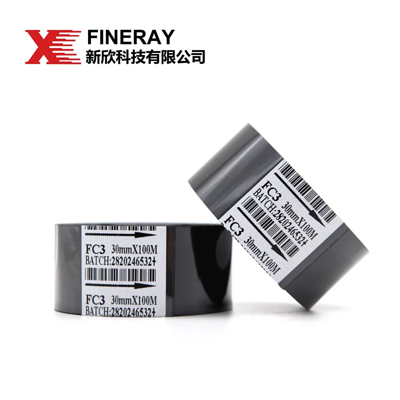 Fineray Brand FC3 30mm*100m Type Best Seller Hot Coding Foil Hot Stamping Coding Ribbon