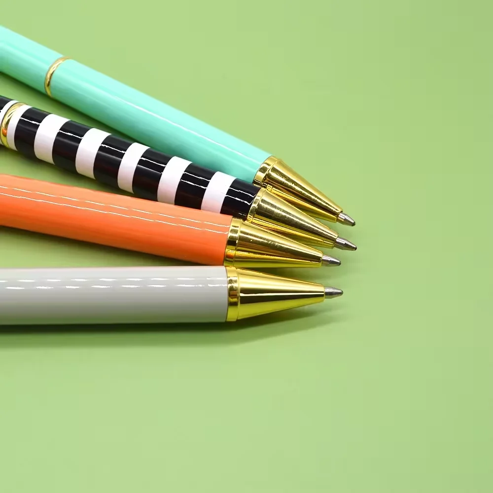 Popular Silver steel stainless custom make logo printed Ball Pen