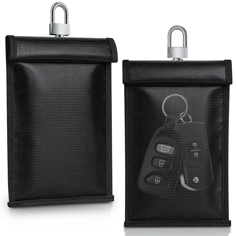 Hot sale RFID Card Faraday Bag Signal Blocking Car Key Faraday Case Anti theft Car Card Protection