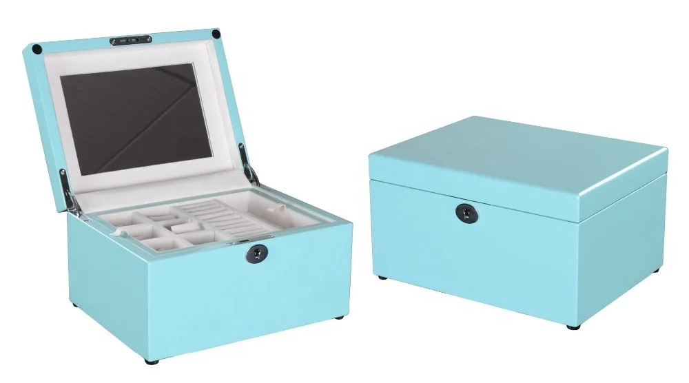 Double Tray Jewelry Box Window Watch Box Jewelry Storage Packaging Box Organize