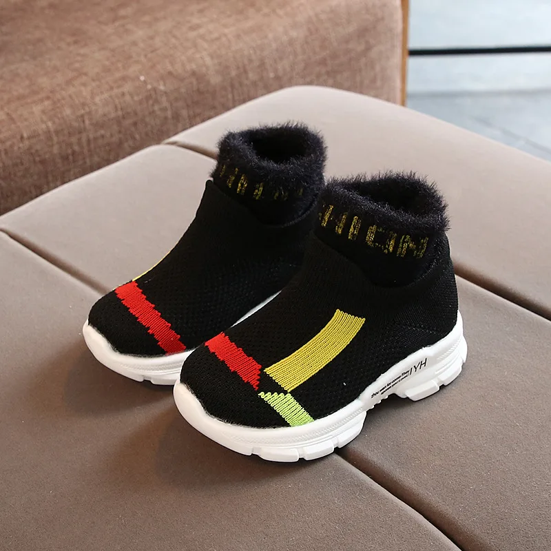 2021 autumn boys and girls flying woven kids socks shoes outdoor toddler