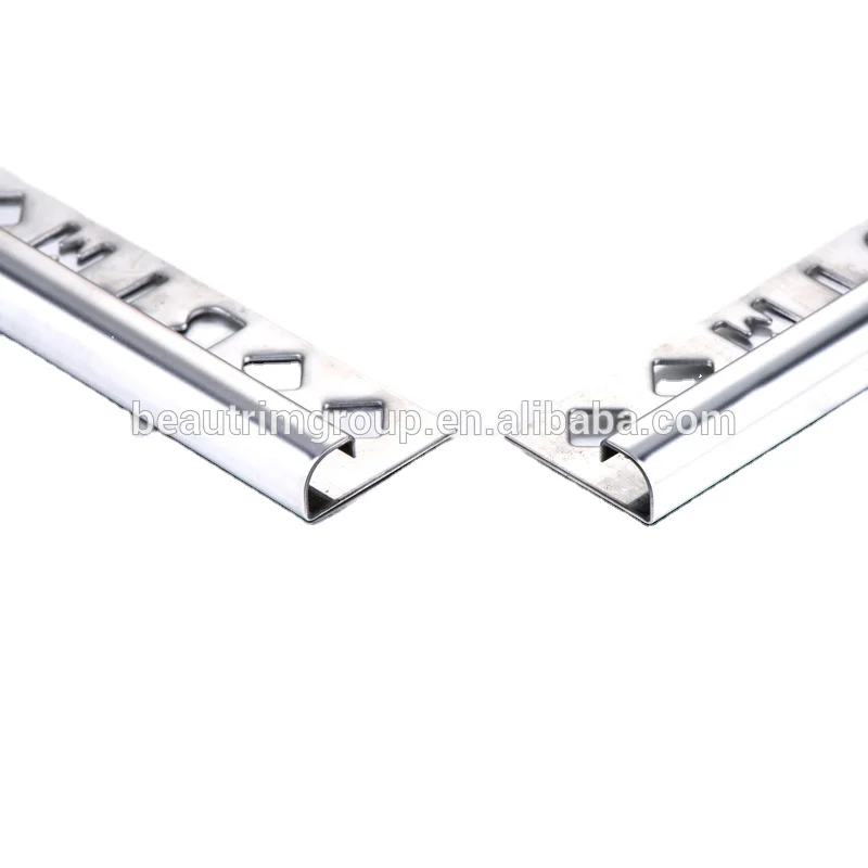 Beautrim Round shaped stainless steel 304  profiles ceramic tile decorative edgings are used at the corner
